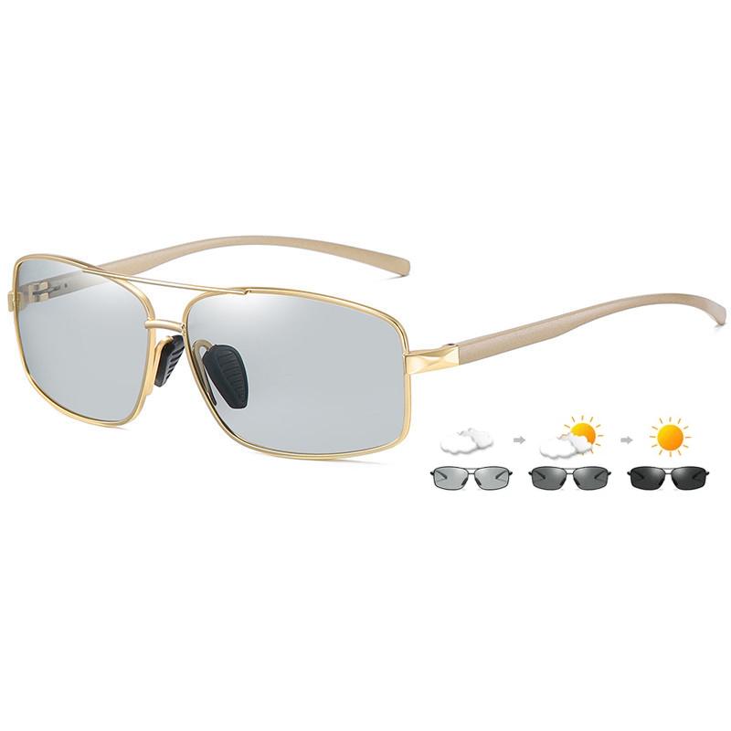 Лучшие фотохромные ультра солнцезащитные очки для мужчин и женщин прямоугольные очки-хамелеоны очки для вождения антибликовые неполяризованные очки