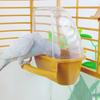 Кормушка для птичьей клетки Попугай Птицы Вода Подвесная миска Прозрачная миска для корма с подставкой Кормушка для волнистых попугайчиков Пластиковый контейнер Принадлежности для птиц