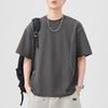 New Summer Short-sleeved T-shirt for Men's Bright Line Loose Five-point Sleeve T-shirt Casual Japanese Retro