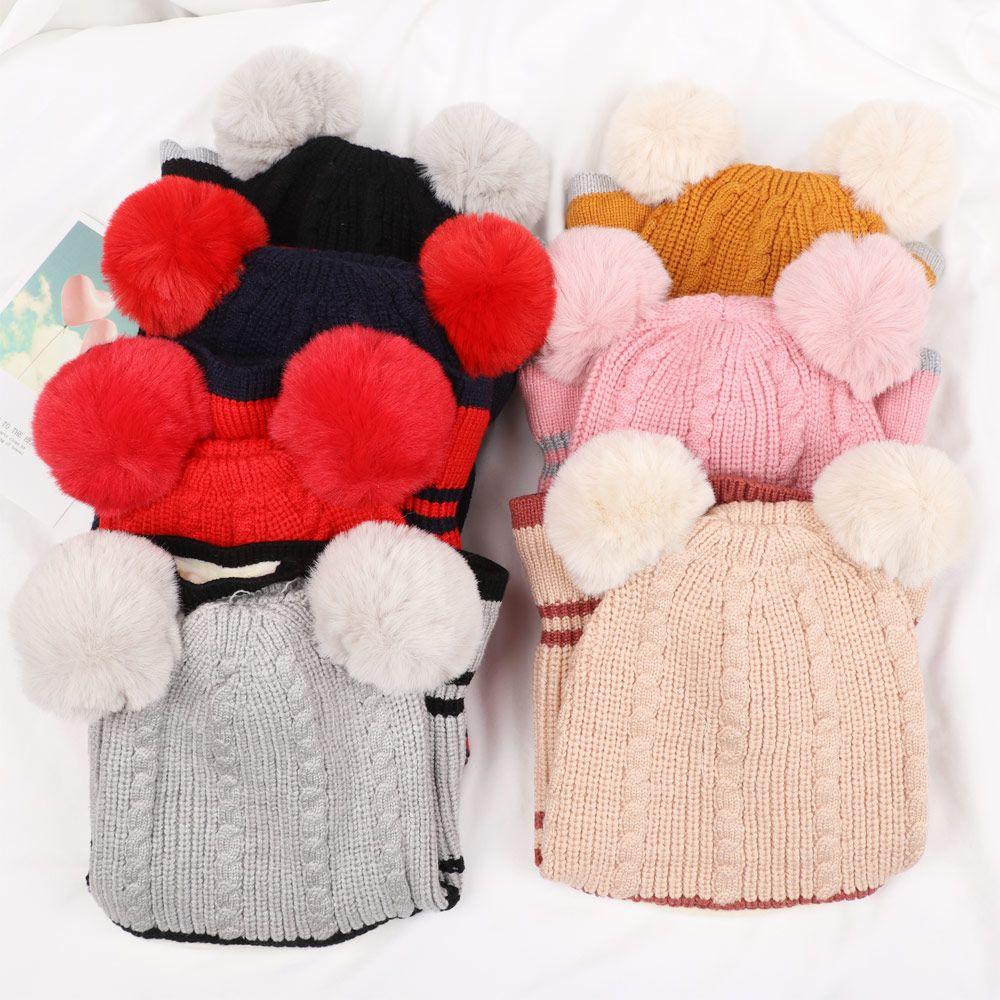 Маска-шапка Зимняя теплая детская шапка-бини Мультяшная шапка-балаклава Детская вязаная шапка Защита шеи и лица