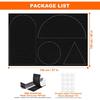 100% Black Out Window Cover Portable Blackout Shades Adhesive Thermal Blackout Blinds No Drill Guard Blind for Window Shades Temporary Room Home 40"