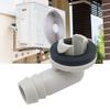 Plastic AC Drain Hose Connector Elbow With Rubber Seal For Ring For Durable And Secure Air Conditioner Drain Hose Water Flow