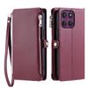 For Motorola Moto G86 5G Case TPU+PU Leather Wallet Phone Cover with Wrist Strap