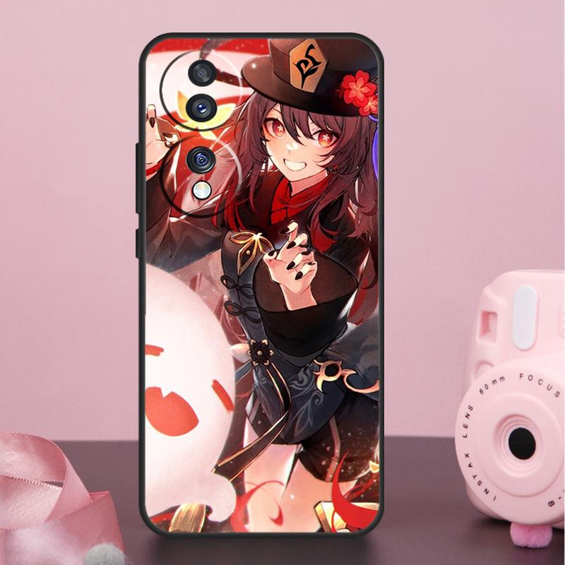 Чехол Genshin Impact Ху Тао для Honor 90 70 50 10 Magic 5 Lite Magic 6 Pro X7 X8 X9 X6a X7a X8a X9a X9b X8b