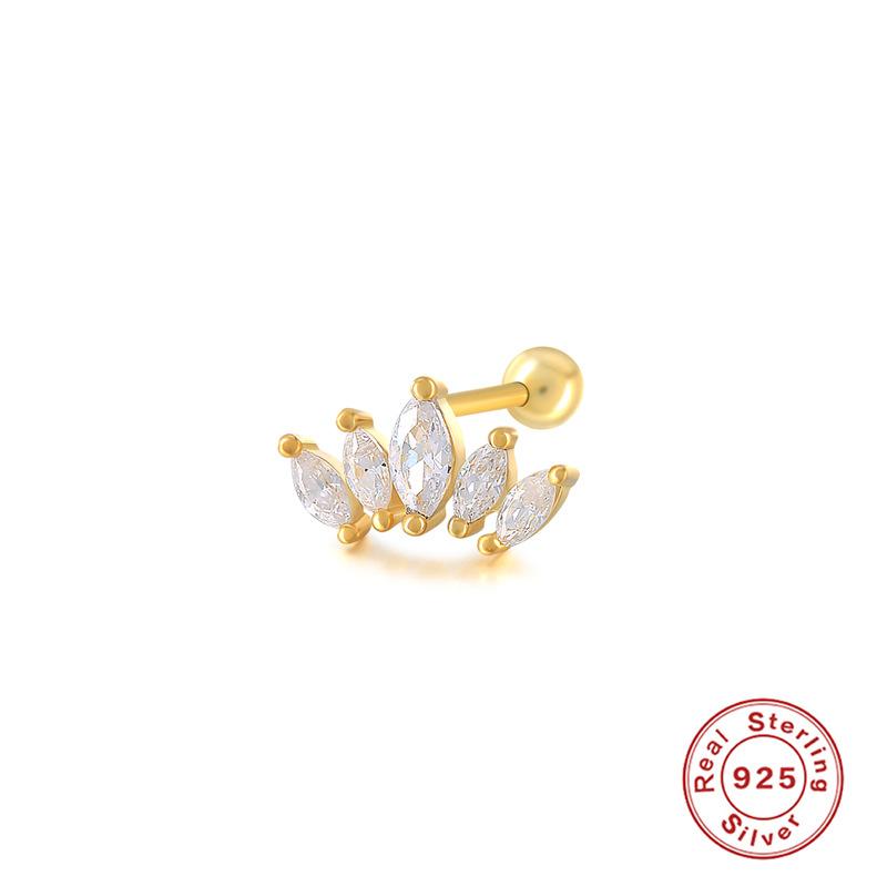 European and American 925 Sterling Silver Piercing Stud Earrings, Earrings, Female Male Devil Nails 2026