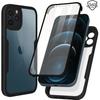 Case for iPhone 12 Pro (6.1 ") with 360+ Total Protection Front Touch + Rear Contour Black