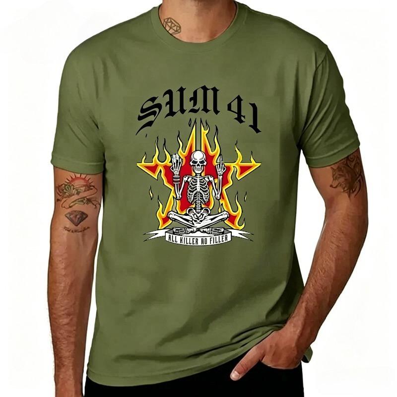 Fashion Skull Print Tshirt Unisex Unisex 100 Cotton Short Sleeve Casual Streetwear Top New Summer 100 Cotton Unisex Unisex Fashion