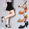 Fashion Latin Dance Shoes Women Adult Middle Heel Dance Shoes Women's New Dance Shoes Soft Soled Shoes Free Shipping