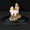 Art Figurine Vivid Sculpture Novelty Sexy Resin Eye-catching Couple Desk Statue Ornament for Home