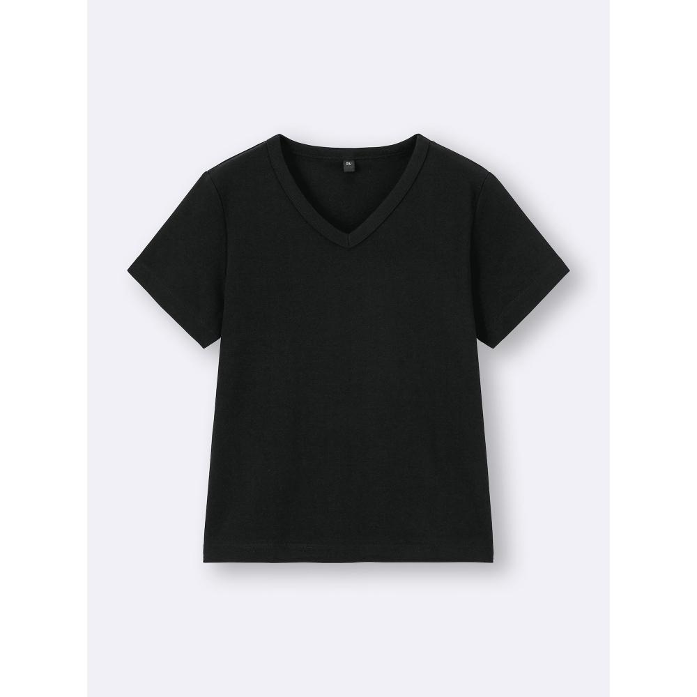 GU by Uniqlo Cotton Smooth V Neck T+ec