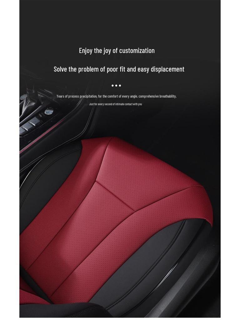 All-Season Universal Car Seat Cover for Hongqi H5: Full Wrap, Upgraded Design Seat Cushion