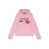 Gucci Толстовки Мужские Розовые С Капюшоном Средней Посадки Обычные 626989-XJDOR-5904