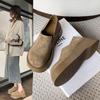 Women's Models Spring and Fall Outside Wear Tide with Retro Muffin Women's Shoes A Stirrups Le Fu Single Shoes Female Fashion Women Breathable Shoes