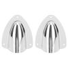 1 Pair Stainless Steel Clam Shell Vent Polished Marine Wire Cable Vent Cover for Yacht Boats Fishing Boats 120mm 4.72in