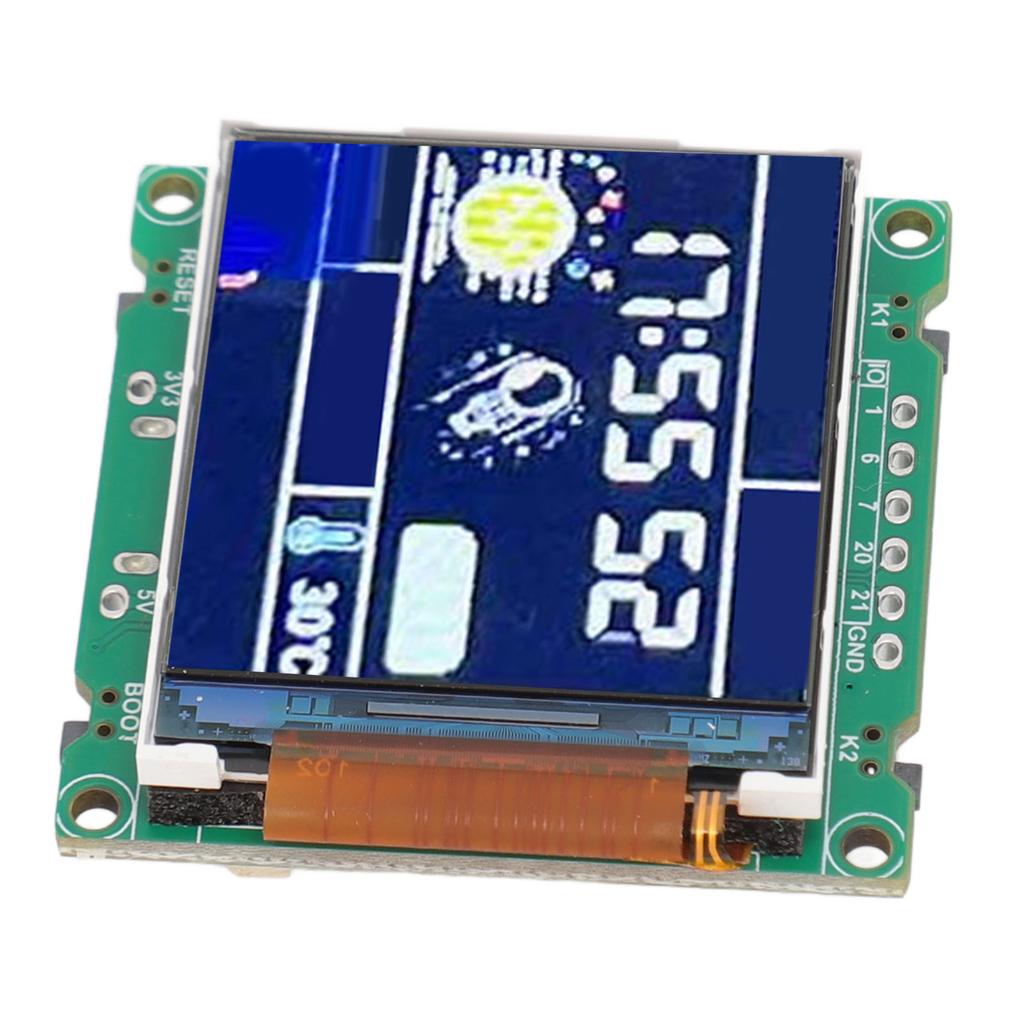 For ESP32 C3 Desktop Trinket Support WiFi Bluetooth 1.44inch LCD Display Mini TV Desktop Trinket Portable Pendant