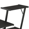 Black Desk with Shelf 116*50*93 cm