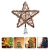 Interesting Christmas Tree Top Decoration, Five Pointed Star Wooden Christmas Top Decoration