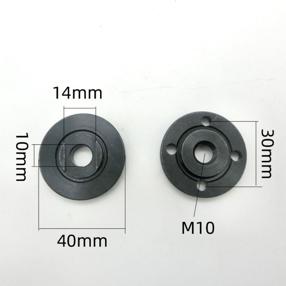 2PCS 22mm Bore Angle Grinder Flange Nut Thread Replacement Tools for M10 Construction Work