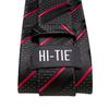 Hi-Tie Галстуки для мужчин, комплекты шелковых галстуков, нагрудные квадратные запонки, свадебные, деловые, мужские наборы галстуков для деловых вечеринок