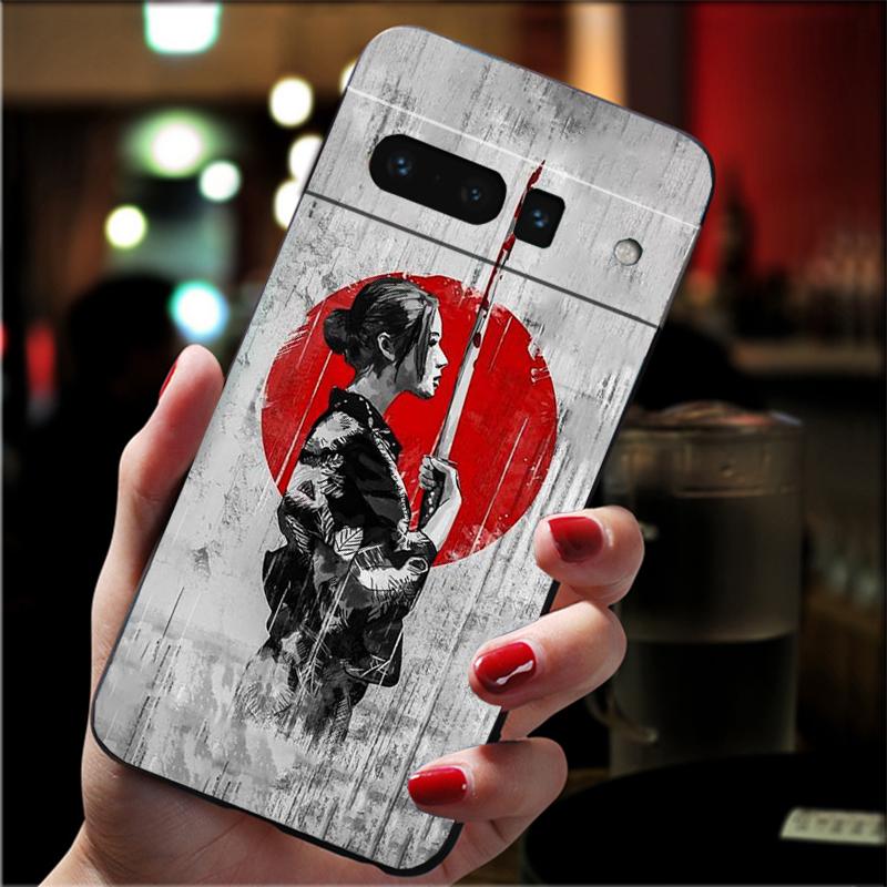 Чехол для телефона Google Pixel 8 7 Pro 7a 6A 6 Pro Pixel 8A 4A 3A 4 XL Pixel 5 6 4 3 3A XL в японском стиле Art Wave Case