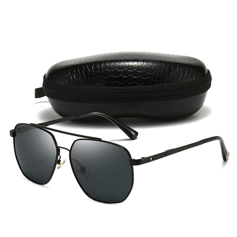New retro metal polarized toad glasses men's driving polarized sunglasses personalized street photo UV protection sunglasses