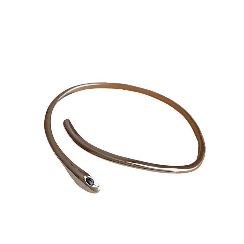 BLINGBAY женский браслет змея открытый браслет индивидуальный браслет простой дизайн новая мода универсальный браслет девушка вечерние рождественские украшения подарок