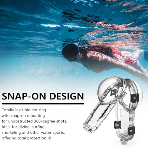 Applicable to Insta360 X5 full invisible diving shell 360 degree full invisible diving shell 60 meters waterproof