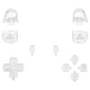 eXtremeRate Compatible with Ps5 Controller Replacement Cross Key R1L1R2L2 Trigger Share Option Face Full Set Button Compatible with Clear Material Ps5
