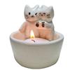 Cat/Dog/Rabbit/Fox Aromatherapy Holder Warming Paws Scented Light Holder Cute Candlestick Lamp Holder Cartoon for Home Decor