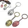 Blessed Virgin Mary Pendant Keyring Orthodox Catholic Alloy Keychain Car Ring Jewelry Catholic Gifts