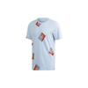 Originals Aop Diag Tee Casual Sports Round Neck Short Sleeve Light Blue Men's FM3343