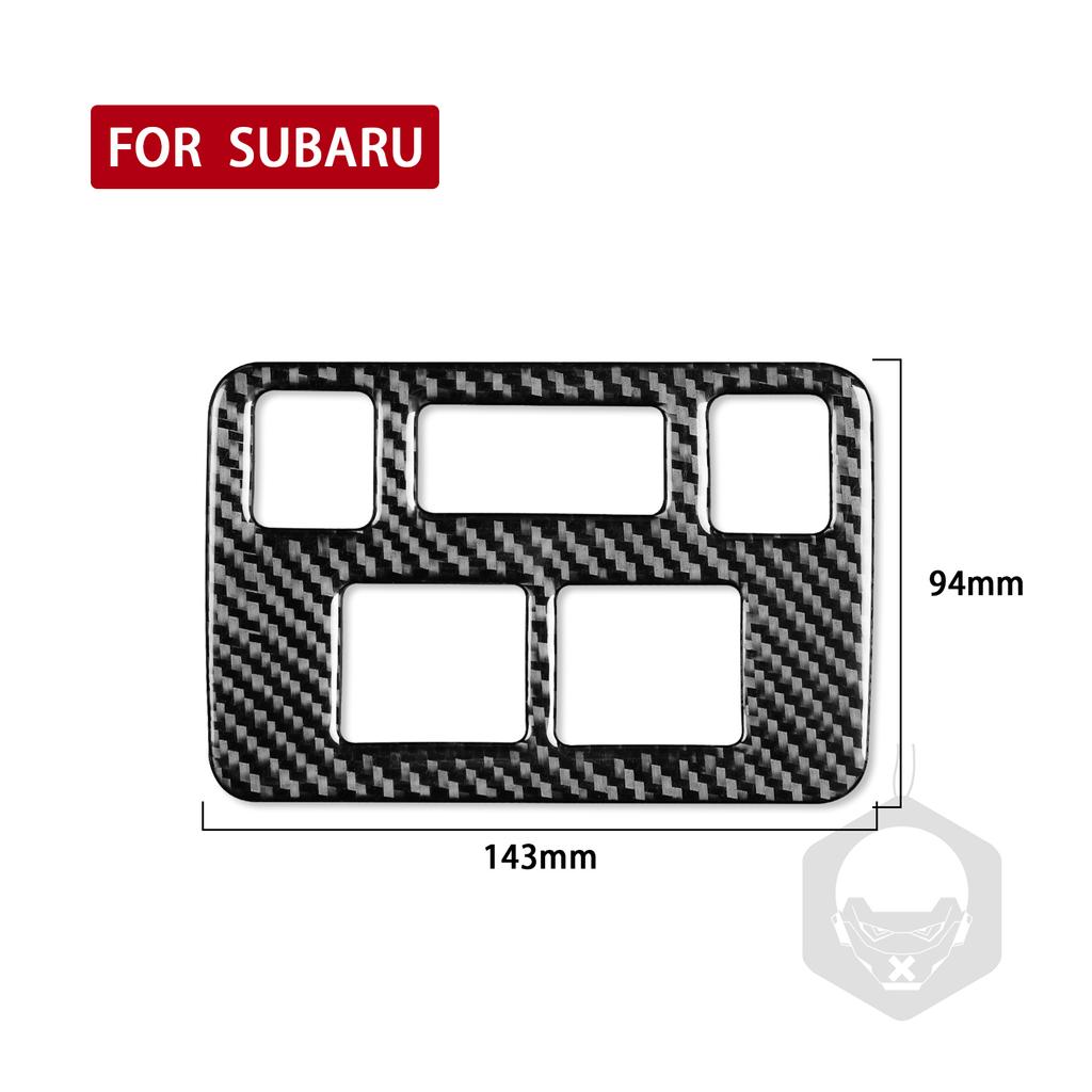 Панель управления фарами автомобиля, декоративная накладка, наклейка для Subaru Forester 2013-2018, автоаксессуары из карбона