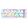 Игровая клавиатура NZXT FUNCTION ELITE MINITKL Белая, Без цифрового блока, Раскладка US English, Быстрые триггеры, Белый (KB-101NW-US KB0916)