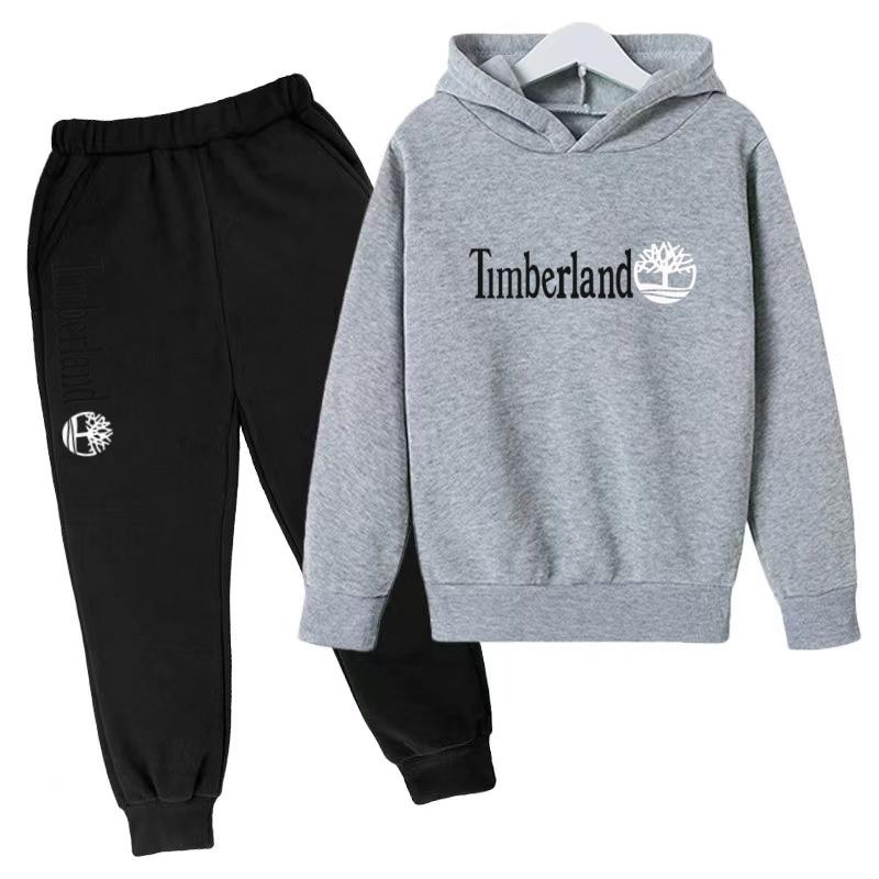 Children's Hooded Sweatshirt Set (for Both Men and Women, Including Pants)- Suitable for Children Aged 3 To13 Brand Sport Outfit
