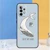 Мультяшный кит для Samsung Galaxy A54 A34 A14 A13 A33 A53 A36 A05 A06 A16 A32 A52 A55 A35 A15 A56 A26 Чехол