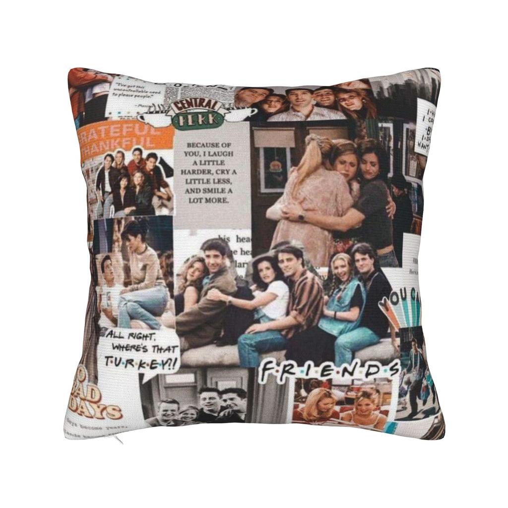 Friends Tv Show Pillowcase Soft Fabric Cushion Cover Decoration Throw Pillow Case Cover Seat Dropshipping 40*40Cm