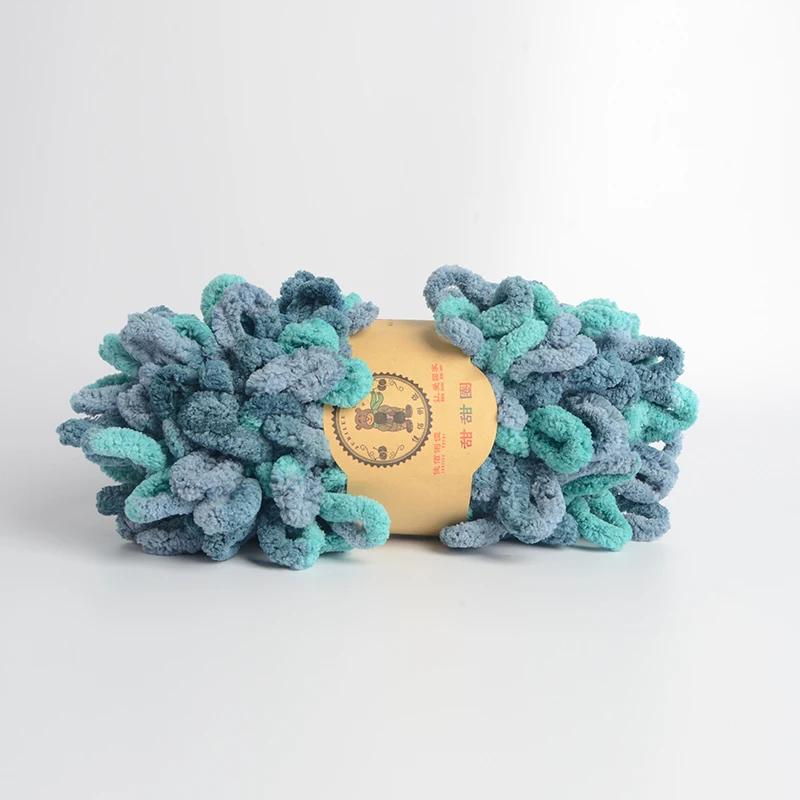 500 г/лот ручная вязка пряжа для пальцев крючком супер теплая пухлая круглая хлопковая плетеная веревка пухлая умная полиэстеровая игрушка носок