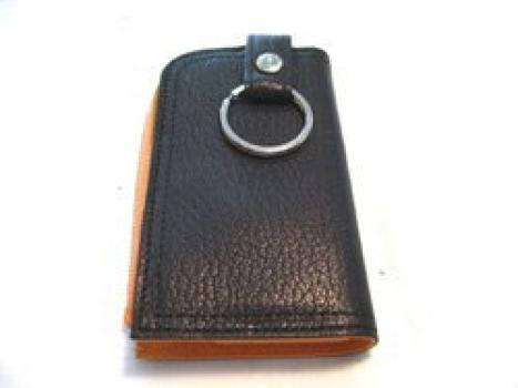 PORTER DOUBLE Кейс для ключей и монет x & 129-06014 (Черный оранжевый)