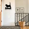 Promotion Cat 2 Kitten Key Rack & Hanger Small 6 Inch Wide Hook Bathroom Accessories Decoration For Home Wall Sticker