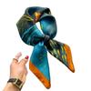 Versatile fashion floral 71 imitation silk square scarf scarf high-end polka dot neck silk scarf rhombus spring