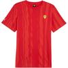AOP Scuderia Ferrari Race Crew Neck Graphic Print Short Sleeve T-Shirt Men Tops Ferrari-Red 623796-02