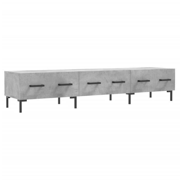 VidaXL TV Stand Concrete Grey 150x36x30 Cm Engineered Wood 829160