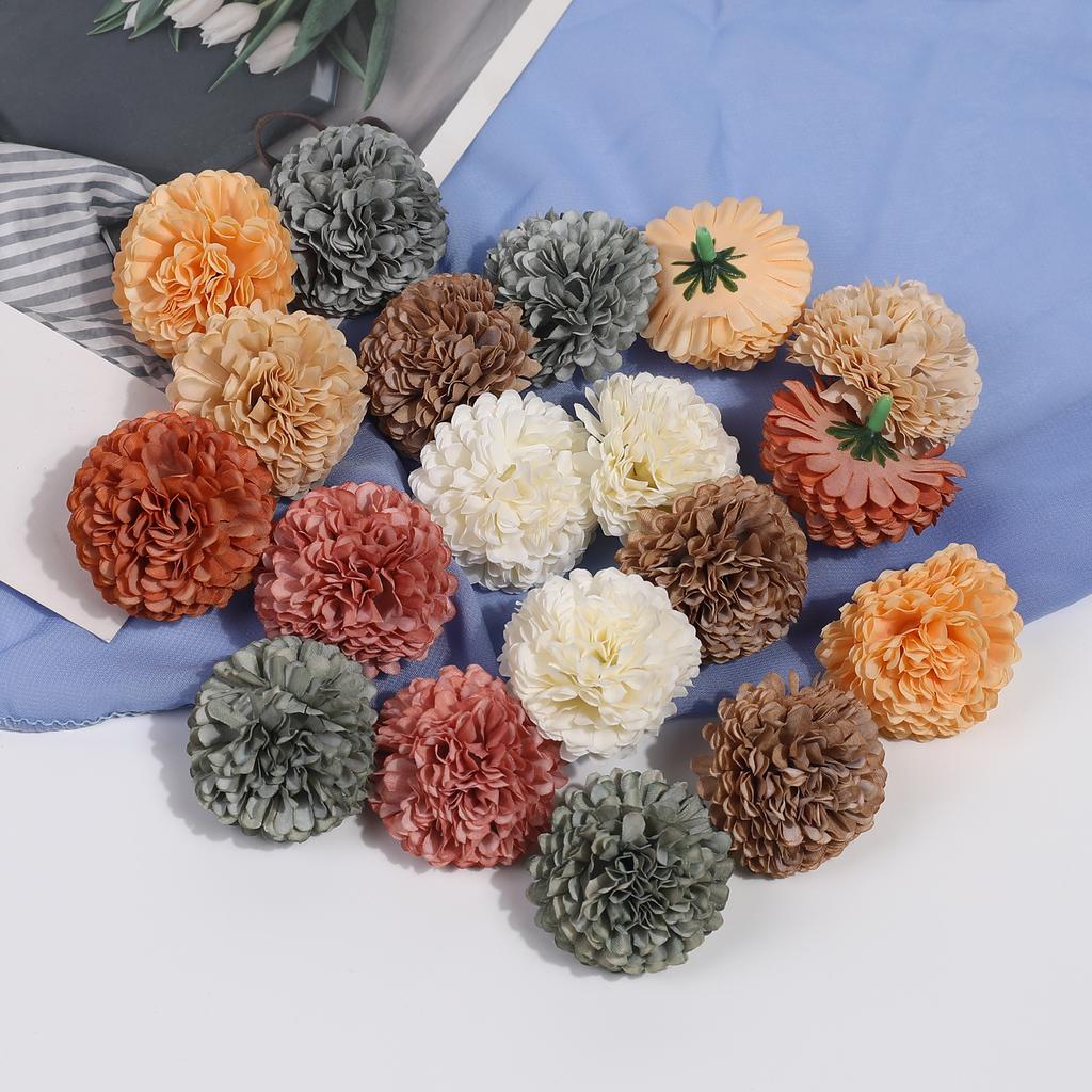 5/10/20Pcs 4cm Hydrangea Artificial Flowers Head For Wedding Party Home Room Decoration Christmas Gift Accessories Silk Flowers
