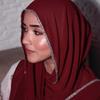 Однотонный платок на голову Сверкающий исламский тюрбан Модные обертывания Шаль Повседневный