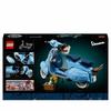 Lego Icons Vespa 125 model kit pastel blue
