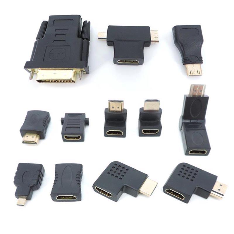 Угловой HDMI-совместимый адаптер-конвертер «папа-мама» Разъем Mini / Micro HDMI-совместимый удлинитель