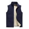 Autumn And Winter Plus Velvet Vest Men 'S Solid Color Waistcoat Jacket Men 'S Plus Size Lamb Velvet Vest