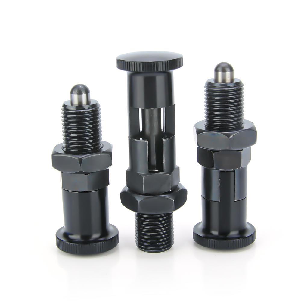 Return & Rest Type Index Bolts Indexing Plunger ,Fine Thread ,Aluminum Knob,Stainless Steel & Carbon steel Knop Plunger