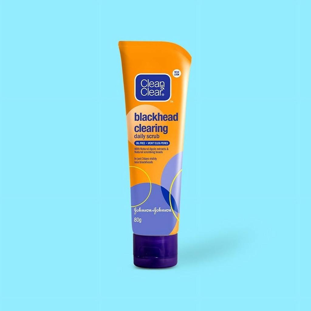 CLEAN & CLEAR Blackhead Clearing Daily Scrub 80g