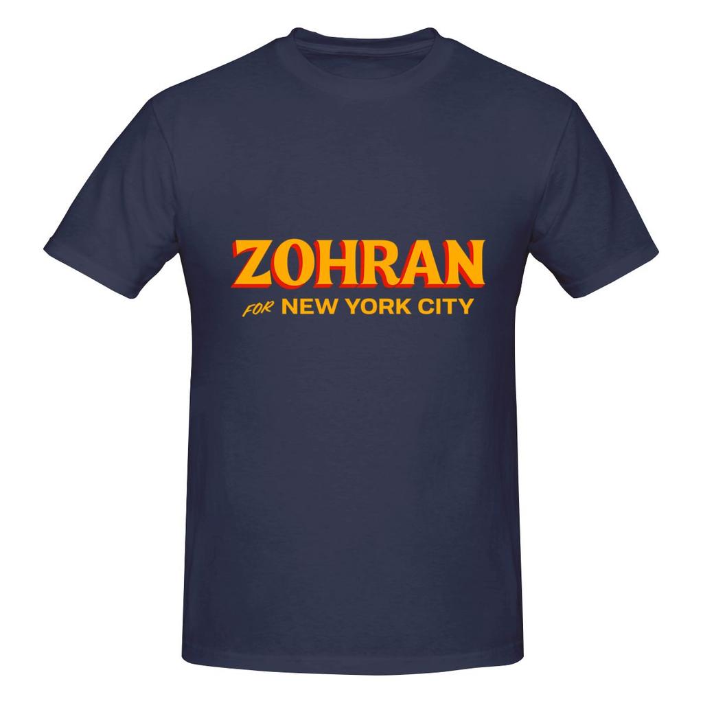 Zohran For New York City Literary Tshirt Urban Casual Faderesistant Cotton Tee